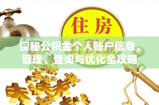 扎兰屯探秘公积金个人账户信息，管理、查询与优化全攻略