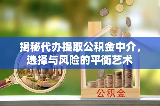 扎兰屯揭秘代办提取公积金中介，选择与风险的平衡艺术