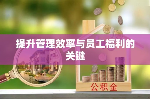 扎兰屯提升管理效率与员工福利的关键