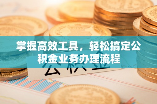 扎兰屯掌握高效工具，轻松搞定公积金业务办理流程